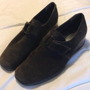Aquatalia Brown Suede Shoes - Size 9.5